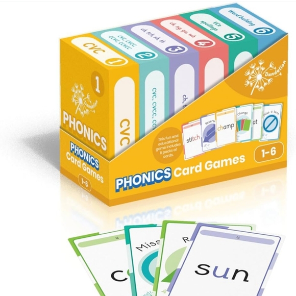 NIB Phonic Books Dandelion Card Games (Beginner Decodable) Reading $99 - Picture 2 of 10